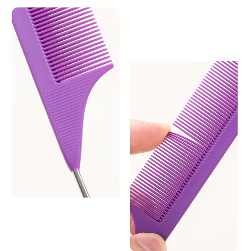 Peines cola alfiler para peinado con diseños curvos ergonómicos peine fibra carbono 918D