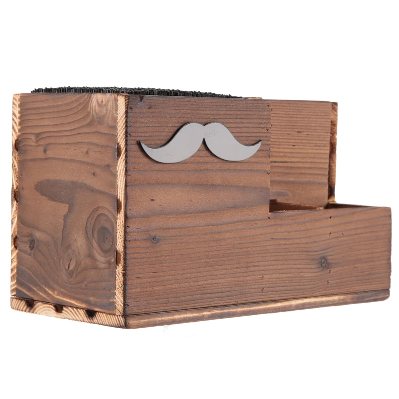 

ABUN-Wood Hairdressing Tool Box Hair Salon Shear Holder Hair Cutting Scissors Rack Storage Container Barber Tools Holder