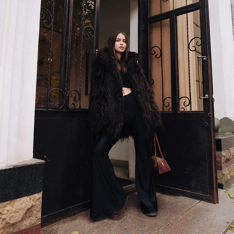 

Autumn Winter Trendy Elegant Faux Fur Short Coat Female Luxury Retro Comfortable Loose Jacket New Versatile Office Streetwear