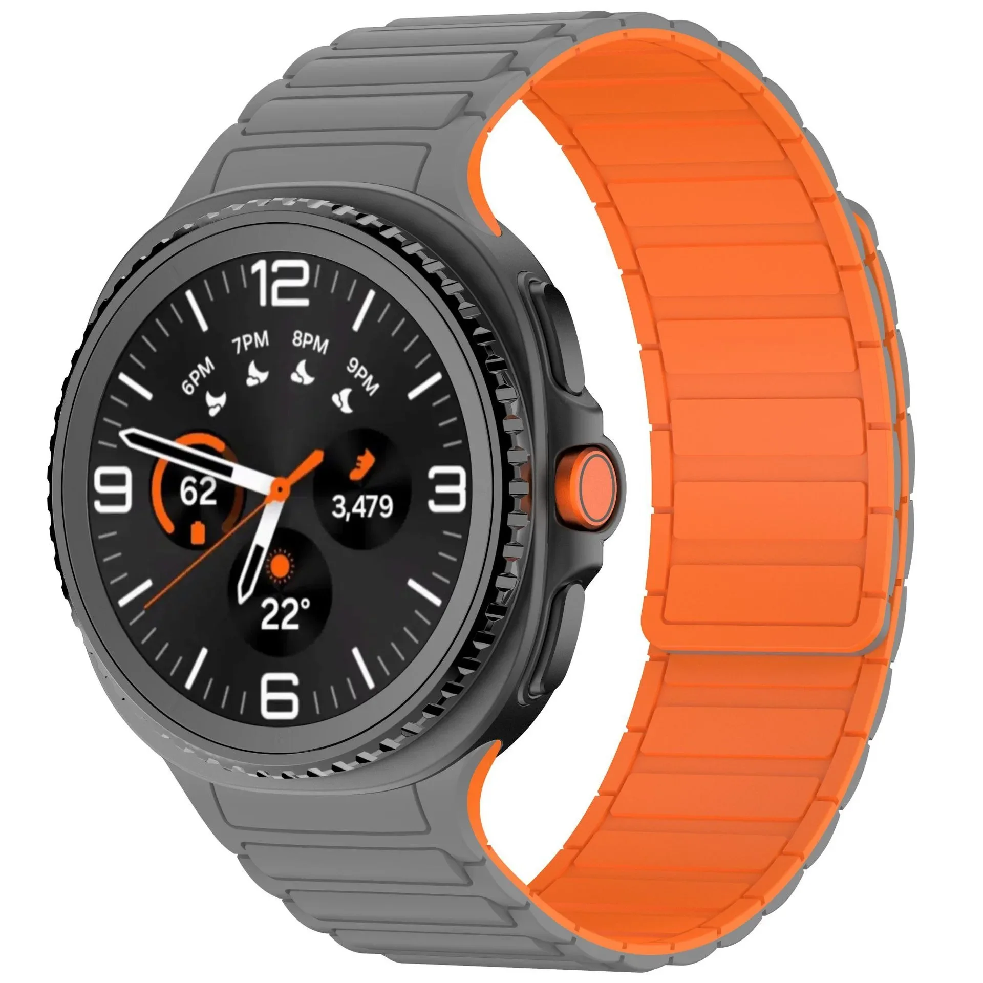 Correa de silicona sin huecos para Samsung Galaxy Watch 8, pulsera magnética de 40mm y 44mm, Correa para Galaxy Watch 8, pulsera clásica de 46mm