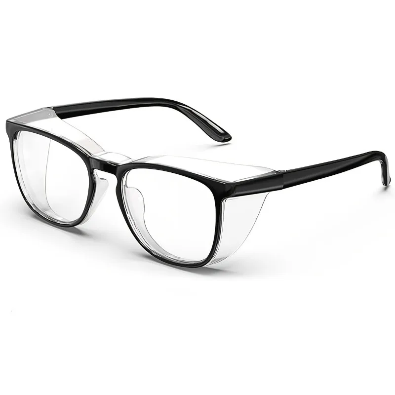 2 Stück Anti-Pollen-Schutzbrille, quadratisch, Anti-Beschlag, blaues Licht blockierende Brille mit Seitenschutz für Schule, Alltag und perfektes Geschenk – Detail 6
