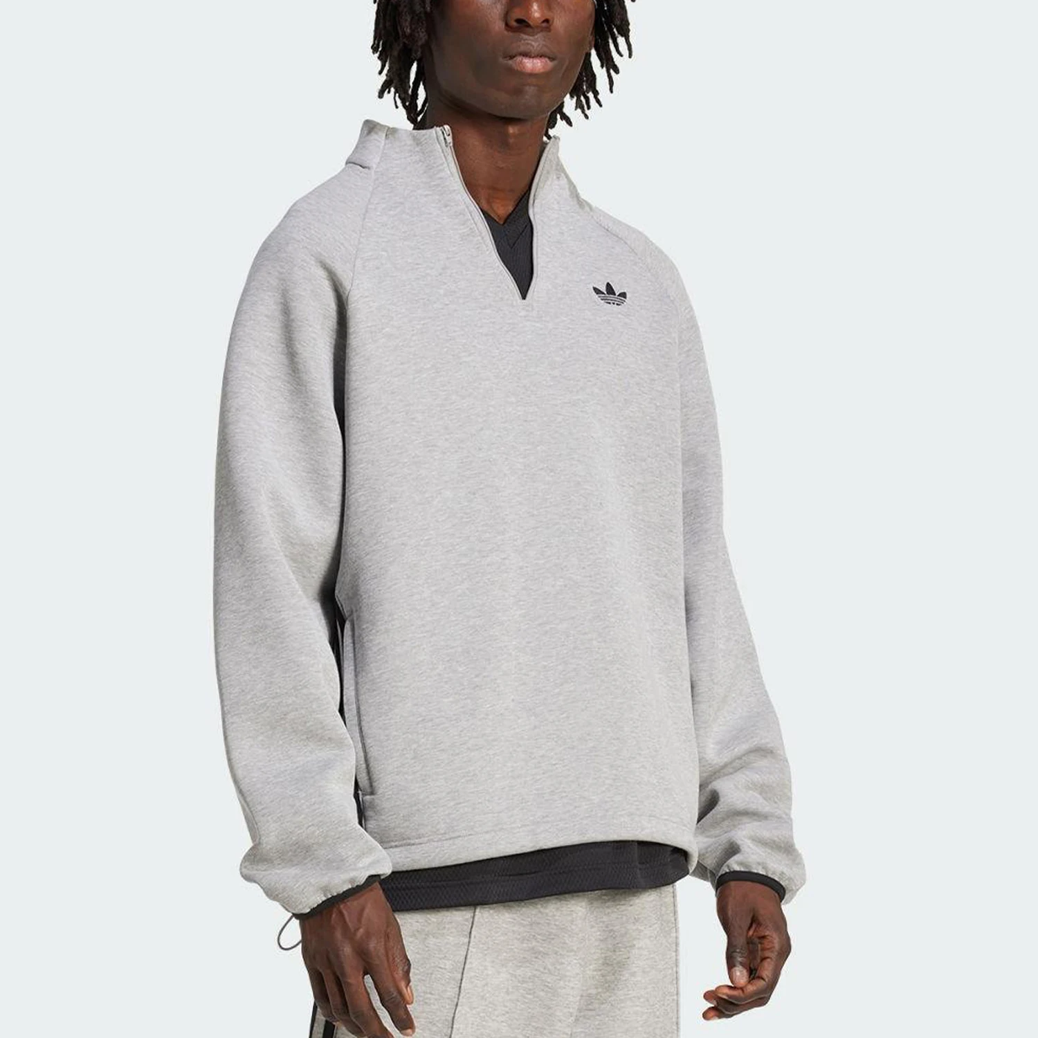 Adidas Authentic Three Leaves Pull-over sportif durable à col montant pour homme JX1508