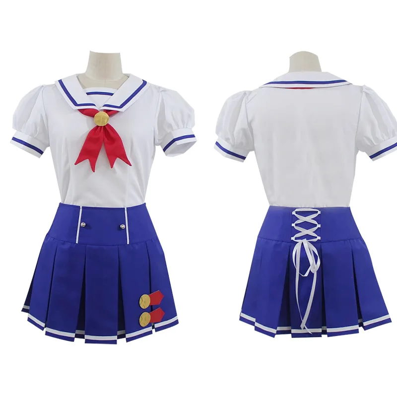 

Anime Hoshimiya Ichigo Cosplay Costume White Shirt Blue Skirt Girl Uniform Halloween Cosplay Hoshimiya Ichigo Clothing