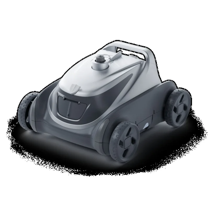 A robotic pool cleaner with a 5L filter basket that captures 180μm of fine debris