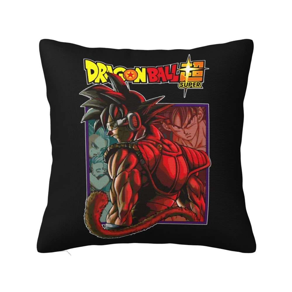Dragon Ball Super Saiyan Goku Kissenbezug - Anime-Fan-Favorit Dekokissenhülle für Schlafzimmer & Wohnzimmer Dekoration