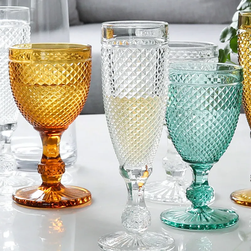 Taza De Cristal con patrón De piña, vaso De cóctel creativo, Martini, flautas De champán, botella De Tequila, vasos De Cristal