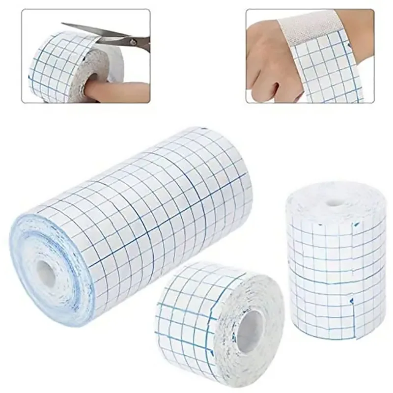 Dokunmamış Nefes Alabilir Bant Cilt İyileşmesi Koruyucu Kumaş Kumaş Sabitleme Bandajı Su Geçirmez Nonwoven Yara İlk Yardım