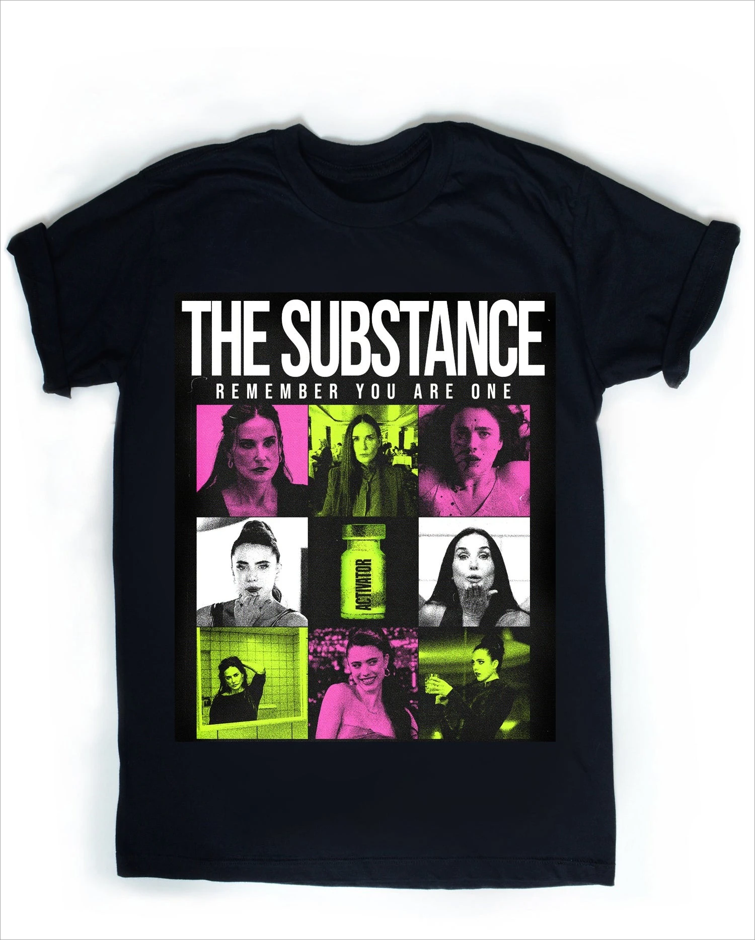 The Substance Retro Body Horror Thriller T Shirt for Men Women Vintage Demi Moore Cult Movie Graphic Tee Streetwear