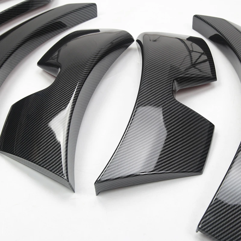 Universal Carbon Fiber Car Wheel Eyebrow Trim Splash Mudguards Exterior Accessories