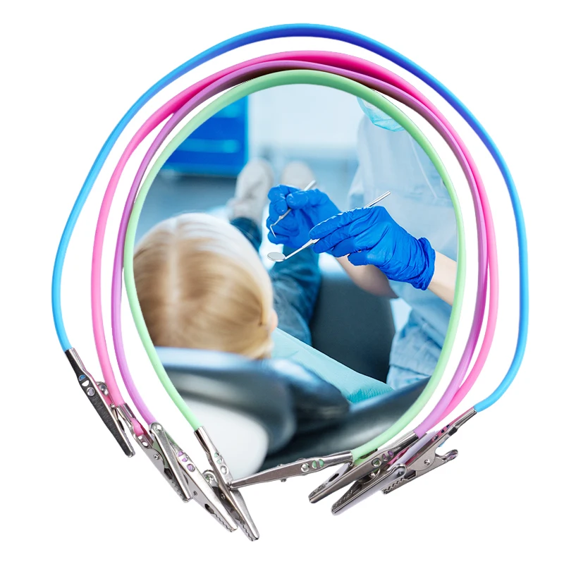 4pcs Dental Silicone Bib Clips Napkin Bib Holders Flexible Dental Patient Clip Towel Scarf Clip Napkin Holder Dentist Tools