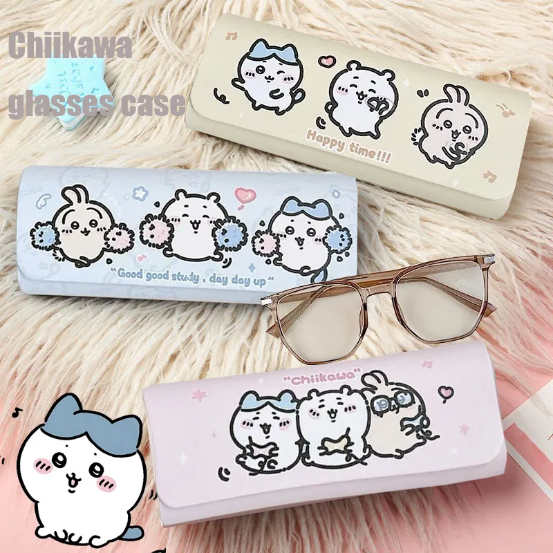 

MINISO Chikawa Glasses Case High Appearance Level Advanced Magnetic Closure Unisex Anti-drop Cartoon Optical Sunglasses Case