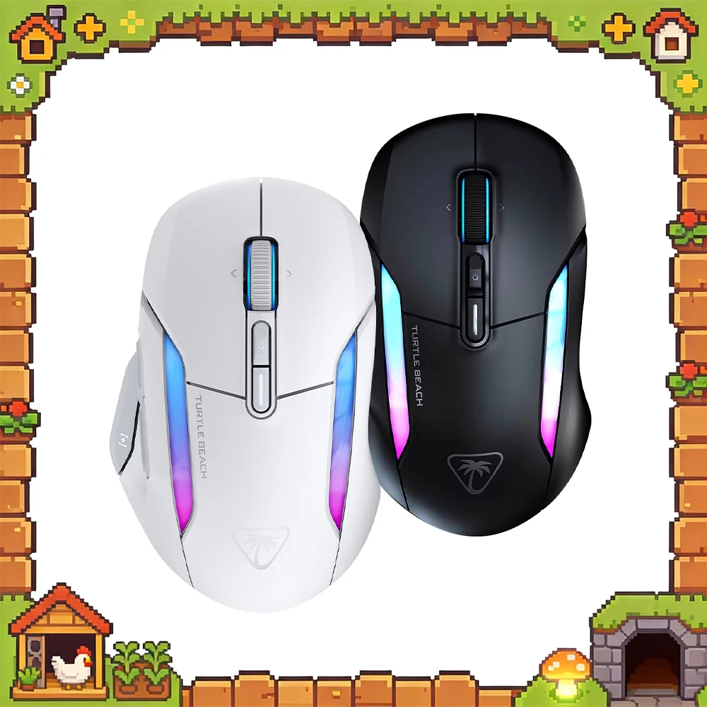 Turtle Beach KONE II AIR Gaming Mouse 26000DPI Three Mode Connection Titan Dual Mode 4D Roller System PC Mouse Light Weight Gift