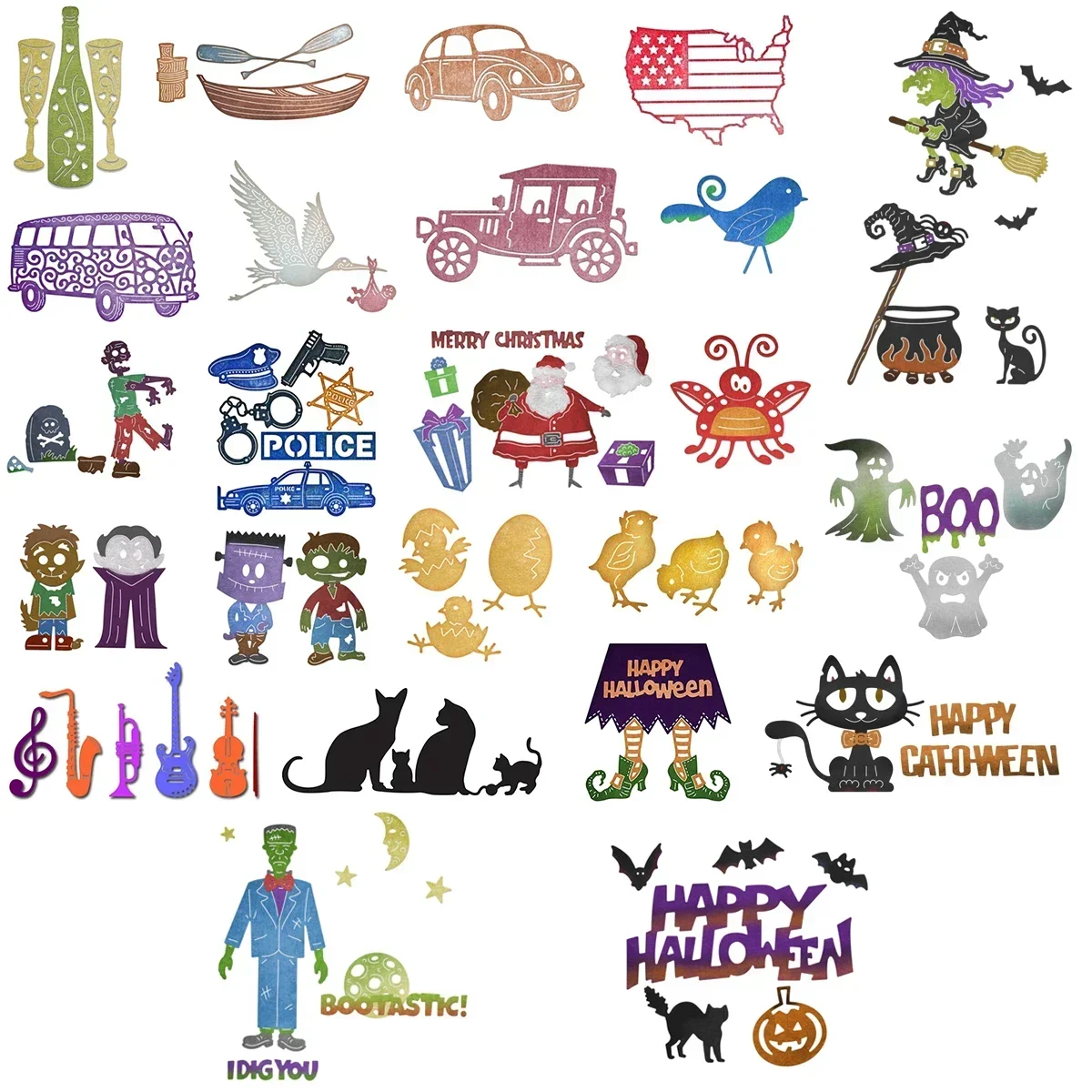 Piggy Craft metal cutting dies cut die mold Various theme decorations Scrapbook paper craft mold blade punch stencils