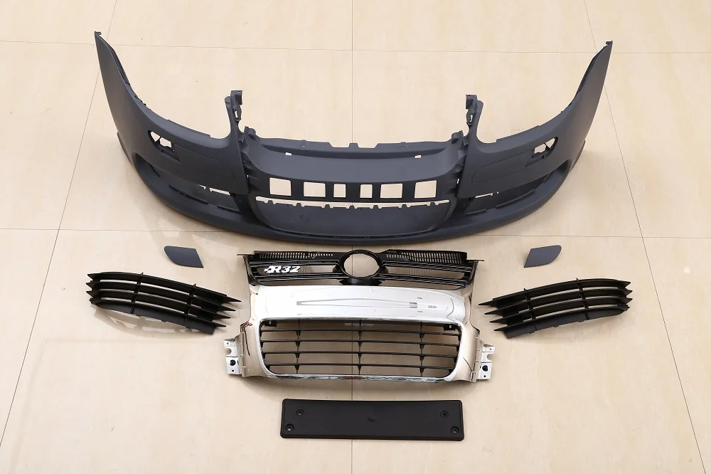 High Quality Auto Part R32 PP Auto Car Grill With Front Bumper for VW Golf 5 GTI 2005-2010 bodykit