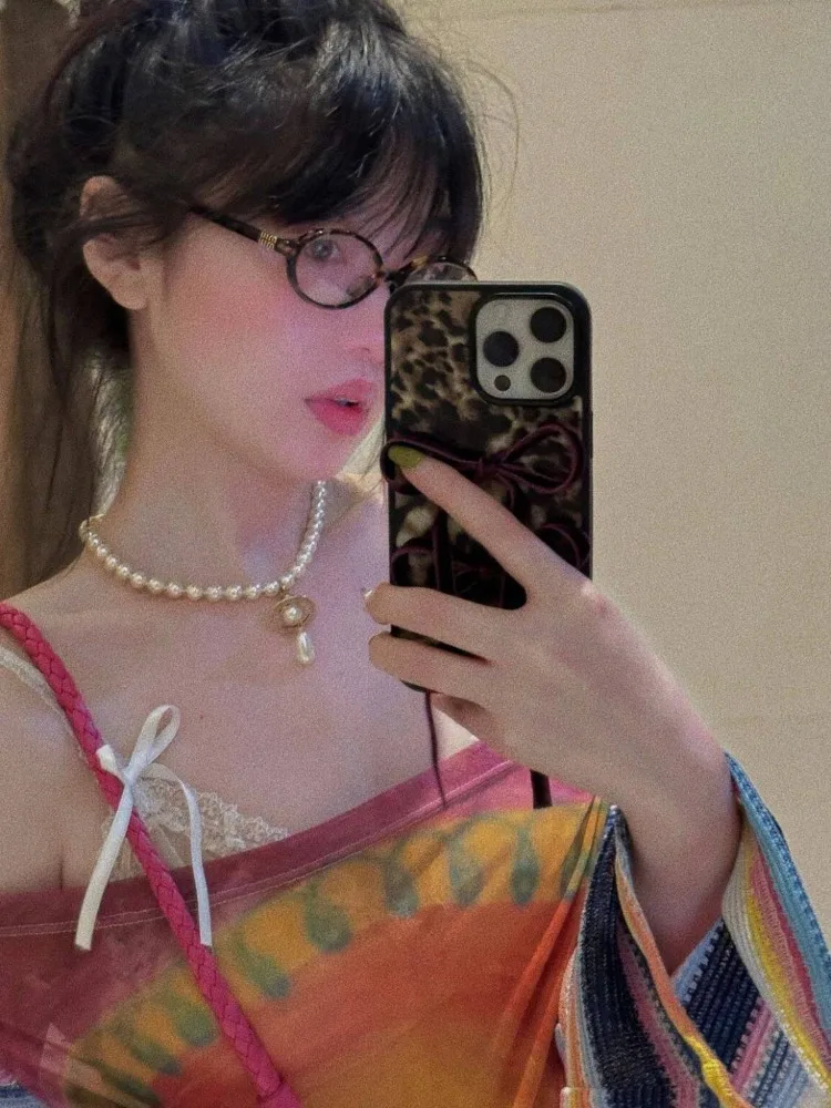 Kimutomo T 셔츠 여성 패치 워크 인쇄 슬래시 넥 섹시한 긴 소매 오프 숄더 Y2k 하라주쿠 빈티지 패션 숙녀