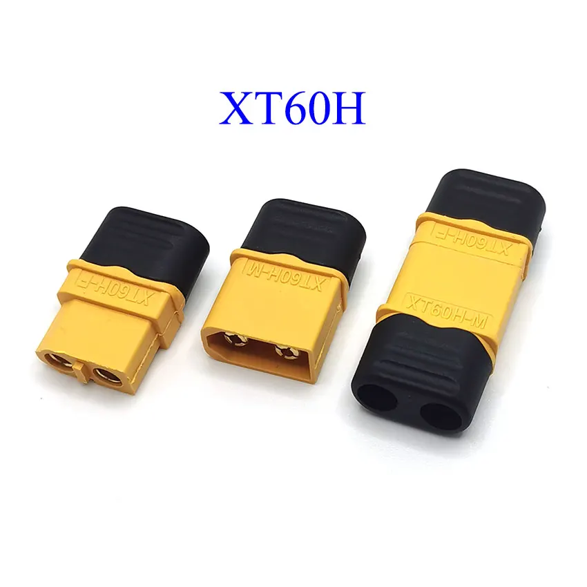 Imagem -02 - Amass Macho Fêmea Xt60 Xt60h Bala Conector Plugues para rc Conectores Lipo Bateria 100 Peças 50pair