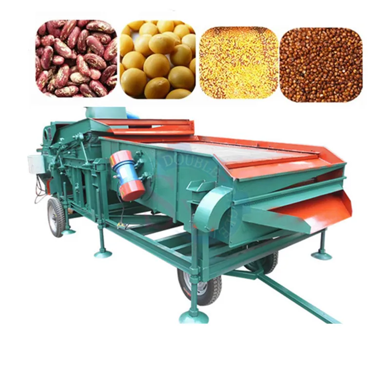 Sunflower Seed Vibrating Sieving Processing Machine Mildew Corn Wheat Cleaner Combined Screening Grading Cleaning Equipment