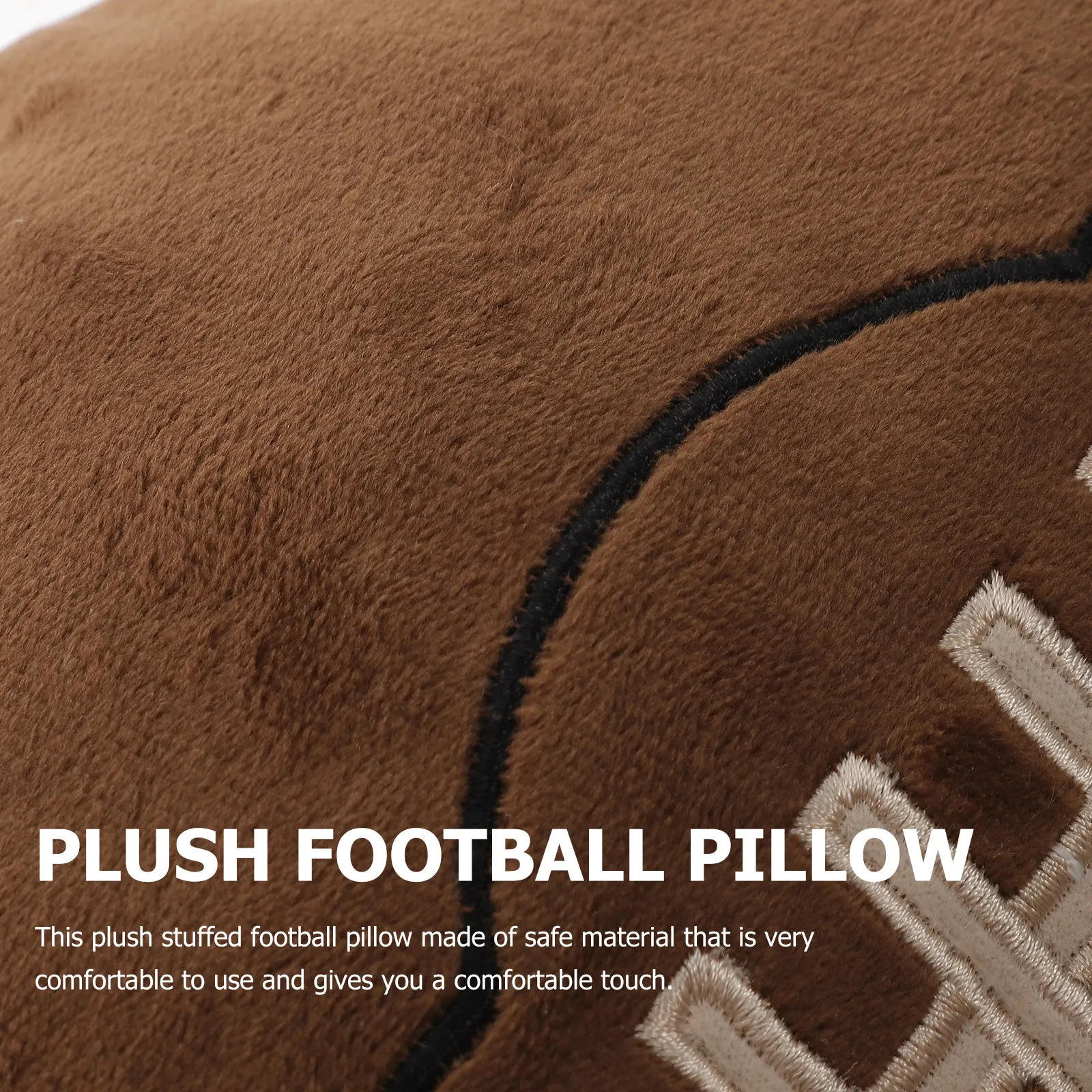 

Soft Football Pillow for Hugging Cuddling Comfortable Throw Cushion Home Office Bedroom Car Decor Sports Theme Design