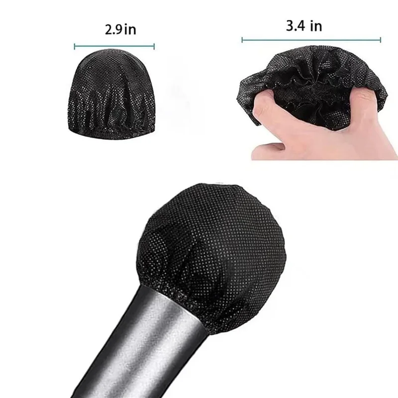 

ABVL-400Pcs Disposable Microphone Cover Handheld Mic Windscreen For Recording Room, KTV, Karaoke, Stage Performance