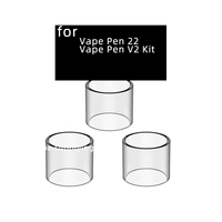 Replacement Normal Straight Glass Tube Fit For Vape Pen V2 Kit, 22 RTA Tank