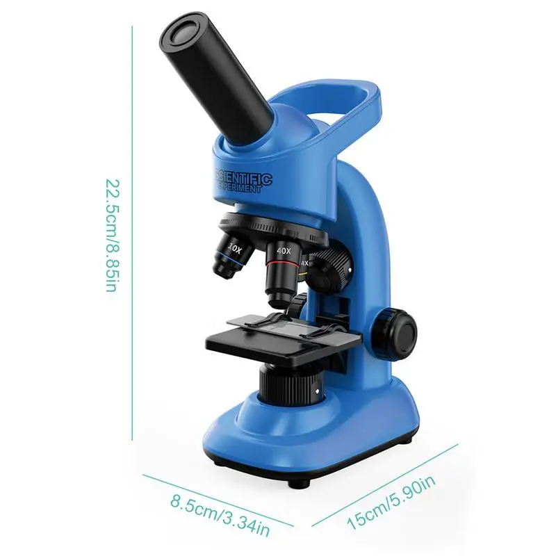 Imagem -06 - Microscópio Science Kit com Luz Led Fácil de Usar para Crianças Explorer Ampliação 40x16000x