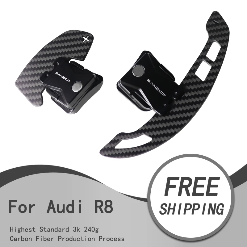 Carbon fiber magnetic shift paddles suitable for Audi R8 Steering wheel TT TTRS
