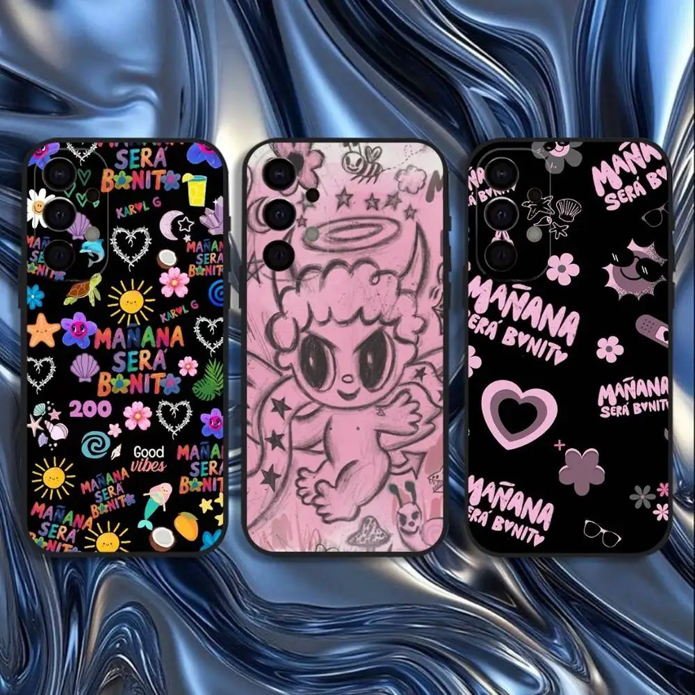 

K-Karol G Manana Sera Bonito Phone Case For Samsung S25,S24,S21,S22,S23,S30,Ultra,S20,Plus,Fe,Lite,5G Black Cover