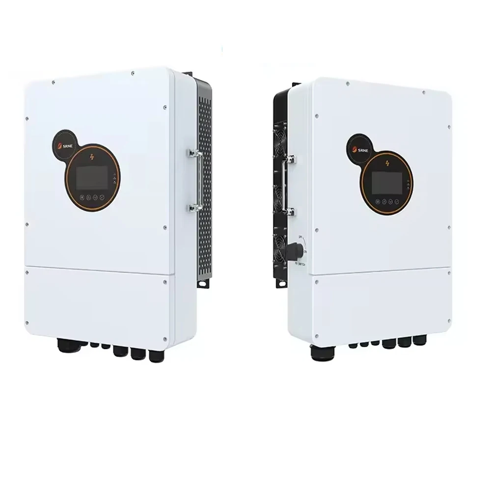SRNE 48v Split Phase 110v 12kw SEI-12K-UP on Grid Hybrid Solar Inverter for Solar System Pv Input Parallel 6units Working