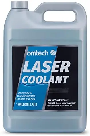 

OMTech CO2 Laser Coolant - 1 Gal Blue Non-Conductive Antifreeze Fluid for Laser Engraver Water Chillers