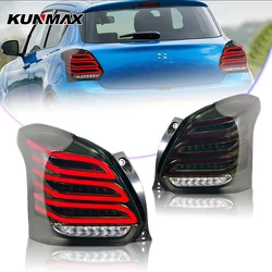2PCs For Suzuki Swift 2017-2022 Car Tail Light Assembly Brake Light With Turning Signal Light Car led Tail light Dynamic Turn