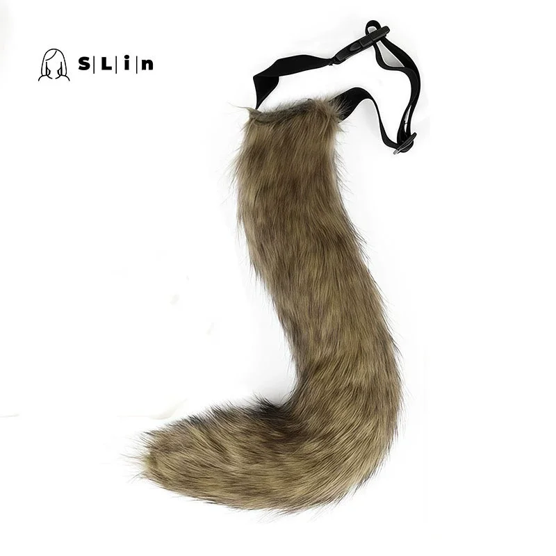 Copricapo per orecchie di volpe in pelle di Halloween, coda di gatto, guanti con artiglio, set di mezze dita, volpe, anime giapponese, cosplay, set di accessori per Halloween