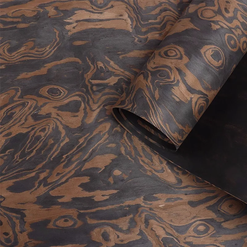 Veneer wood  Personalized Decoration Embellishment Totem random Pattern Technology Black Walnut Tree root tree bark