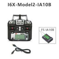 FLYSKY FS-i6X FS I6X 10CH 2.4GHz AFHDS 2A RC Transmitter with IA6B or IA10B Receiverfor Drone Airplane Flysky RC Remote Control