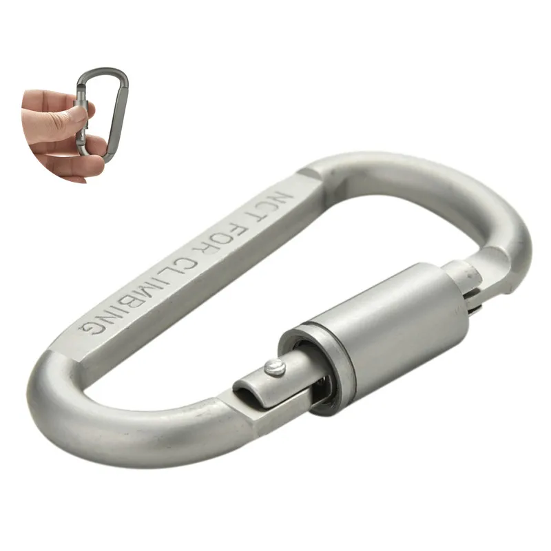 Mini size, Classic Style, Convenient to Carry Outdoor D-type High-quality Alloy Carabiner Buckle Multifunction Hanging Buckle