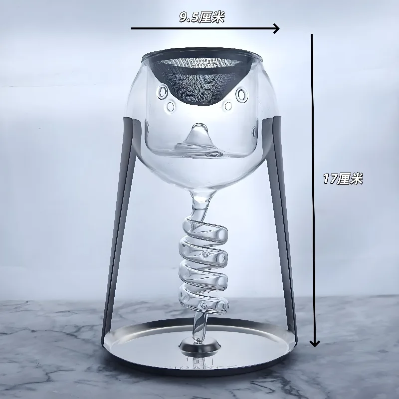 Advanced wine oxidizer, pour wine, double-layer fast decanting filter, no drip design
