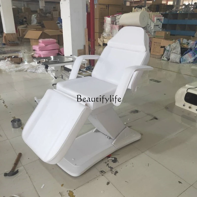 02*Electric lifting tattoo embroidery multi-functional adjustment ear-picking tattoo chair for beauty salons