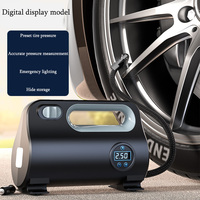 Car Electric Air Pump Tire Inflator Digital Inflation Pump LED Lamp 12V Portable Air Compressor For Car Motorcycles Bicycle Ball