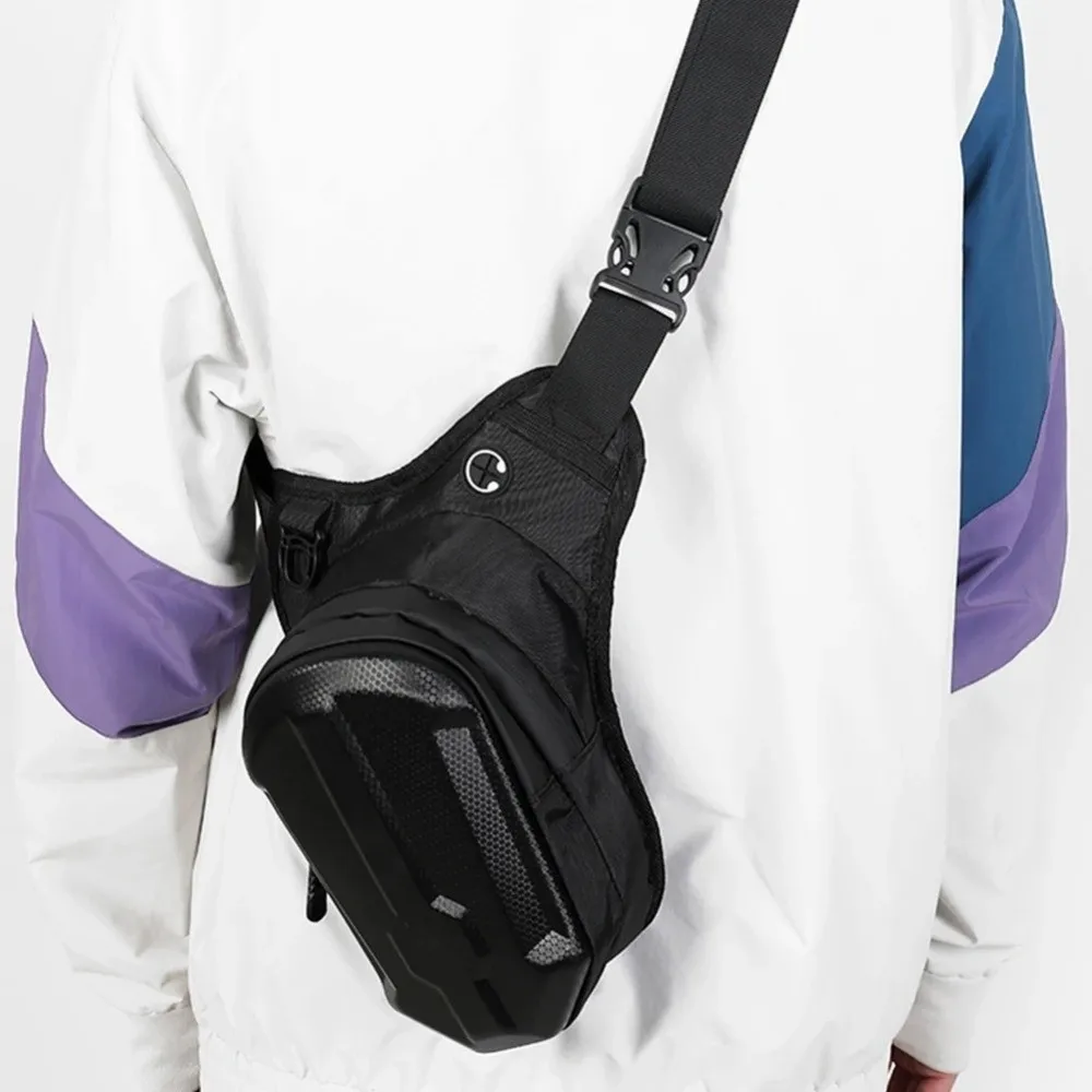 Waterproof Motorbike Waist Leg Bag EVA Hard Shell Adjustable Strap Motorcycle Bag Durable Ride Bag Motorcycle Riding Equipment