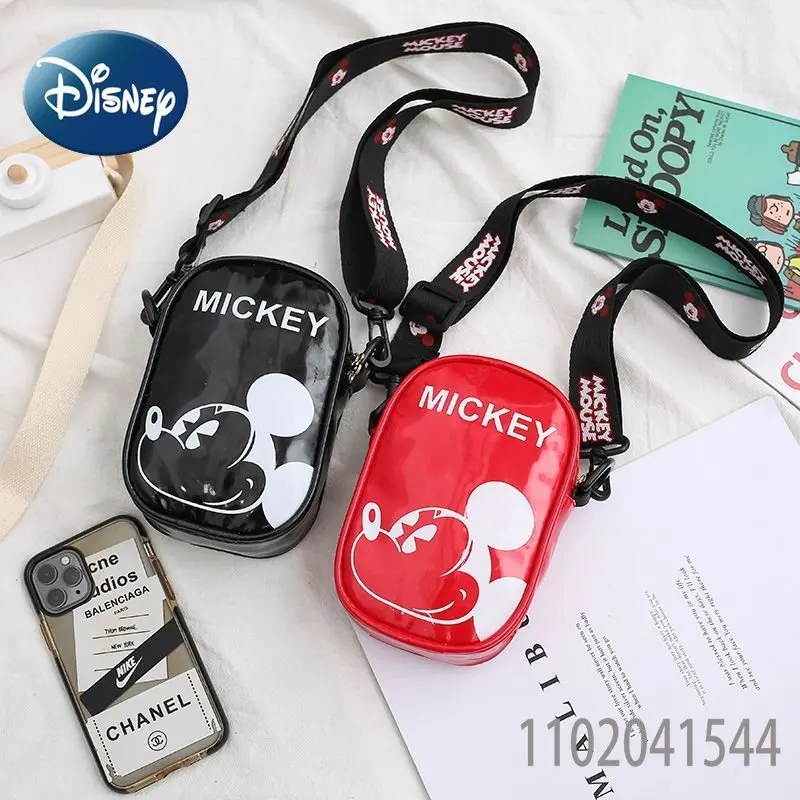 Bolso de hombro de Mickey Mouse para niña, Mini monedero de moda para niño, Mochila pequeña