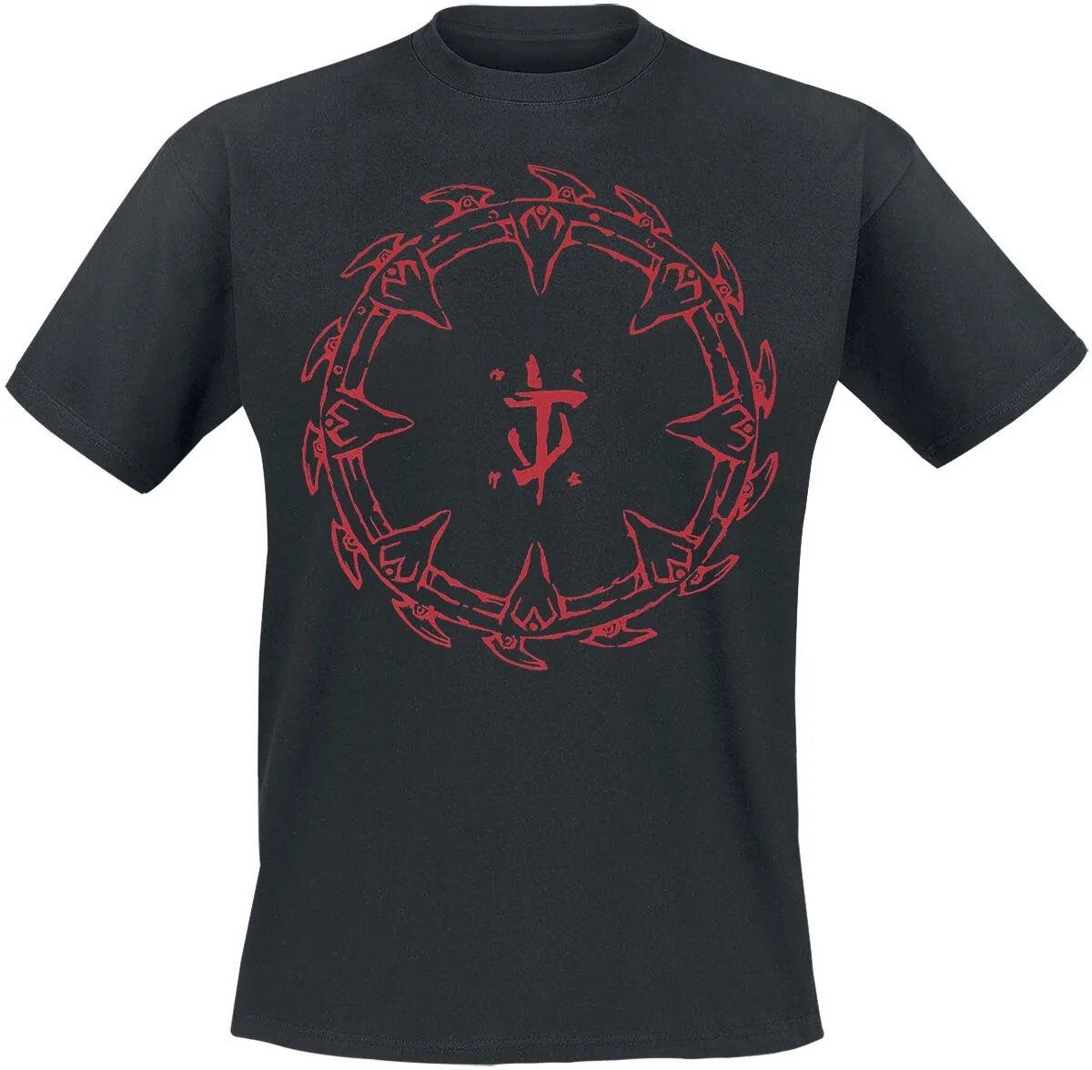 

The Dark Ages Red Shield Clothing Pattern Printing Summer Luxury Brand Cotton Men's and Women's T-Shirts Short Sleeves