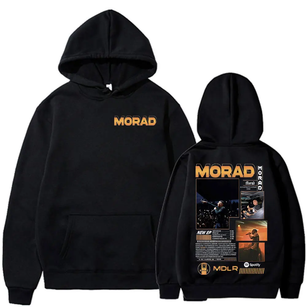 Rapper Morad Graphic Hoodie Men Women Clothing Fashion Hip Hop Vintage Sweatshirt Casual Oversized Hoodies Duki Merch Streetwear