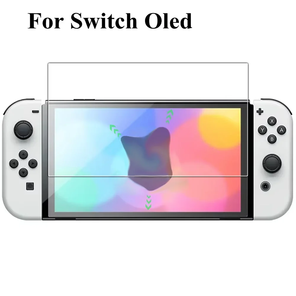 Protetor de tela de vidro temperado compatível switch lite/switch oled película protetora dura para switch game console 1/2 peças