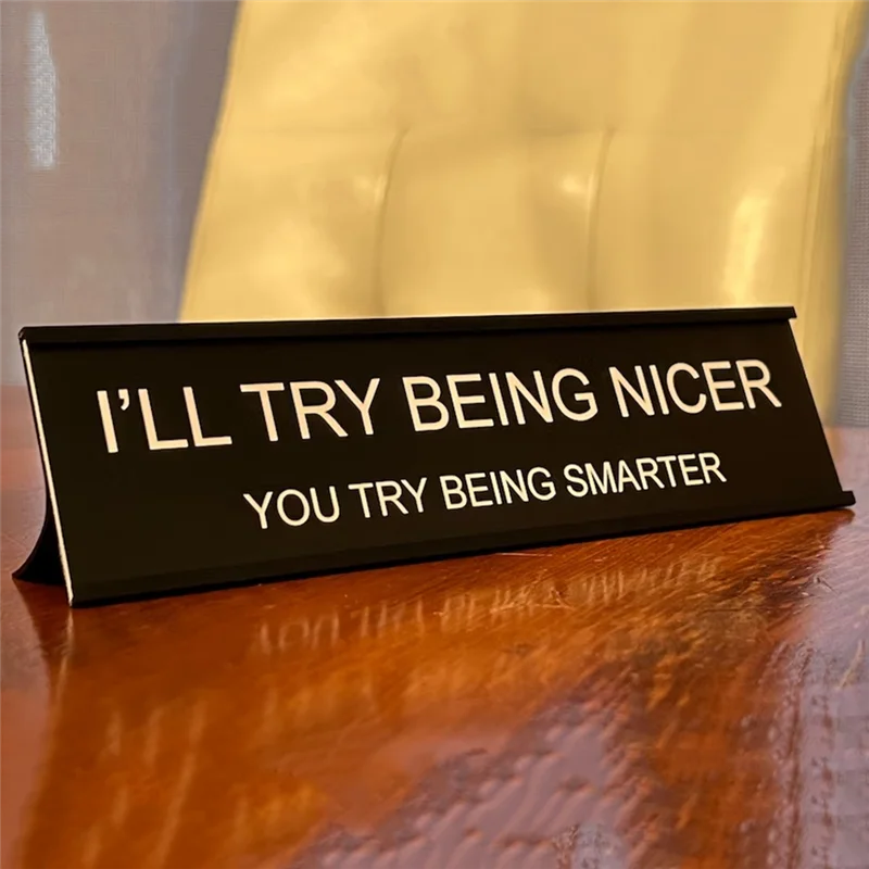 BAAG-Funny Office Decor Sign Funny Office Decoration Logo Durable Easy Install Easy To Use B