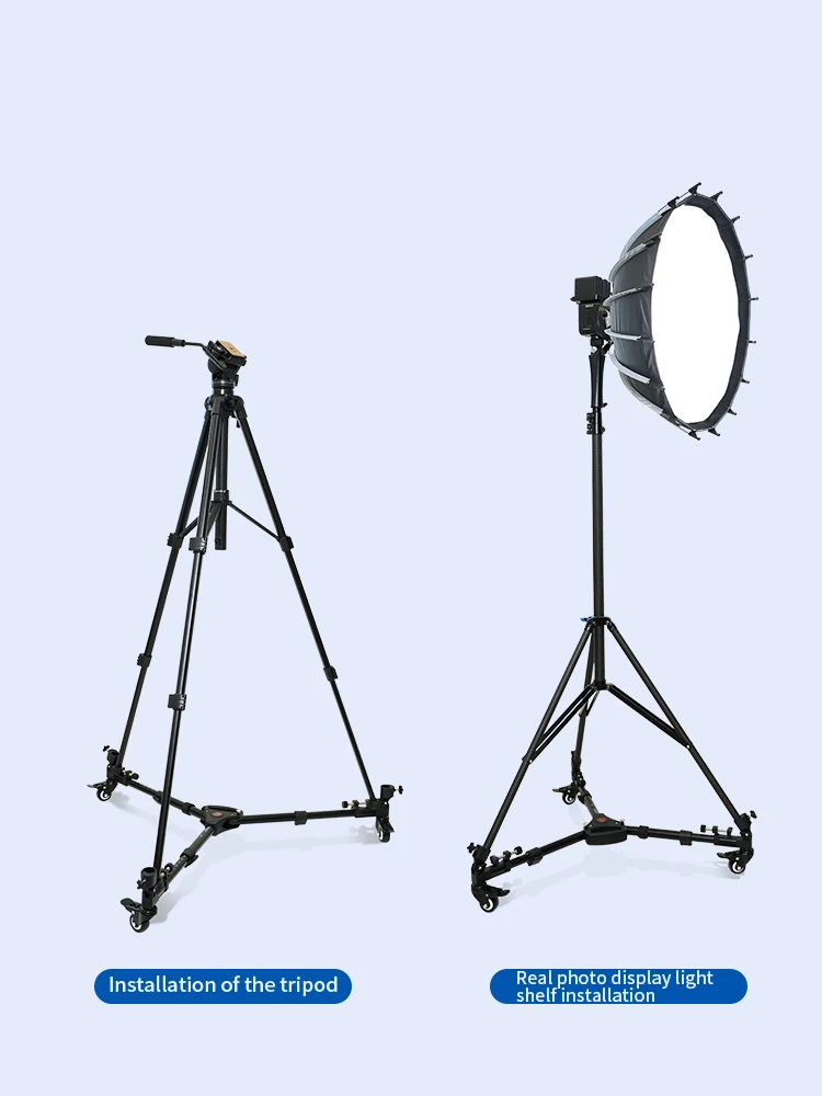 Yunteng 900L tripod pulley photography lights camera tripod floor wheels universal mobile casters universal