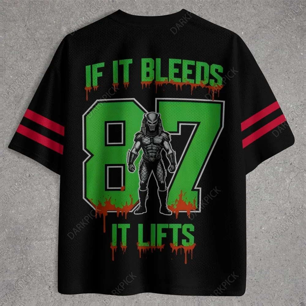 Adult Summer Sportswear, Iron Blood Warrior Movie Jersey T-shirt, Popular Mesh Jersey, Quick Drying Jersey, 3D Printing, Hunter view 3