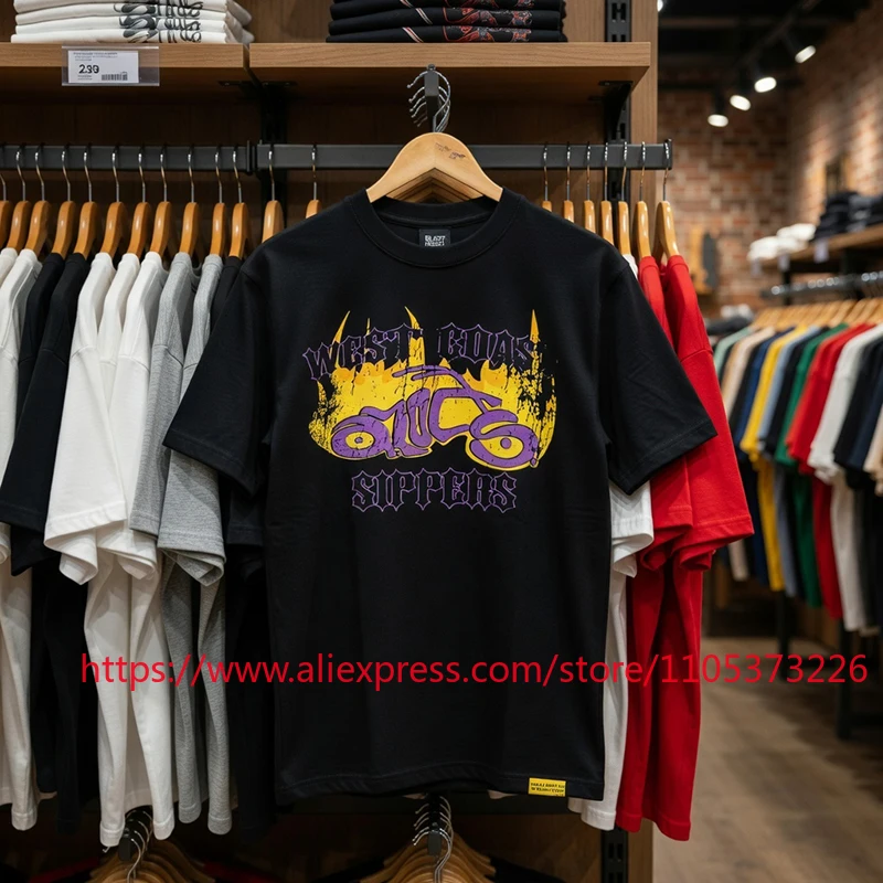 26new Arrival That's A Awful Lot of Cough Syrup West Coast Sippers T-Shirt Unisex Casual Round-neck Short-sleeved Top