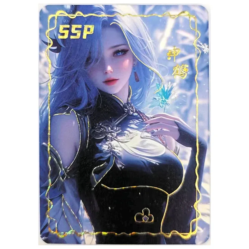 Anime Goddess Story Rare SSP Collectible Cards Tifa Chun Li Nakano Miku Yor Forger Rem Ram Ganyu Toys for boys Birthday Present