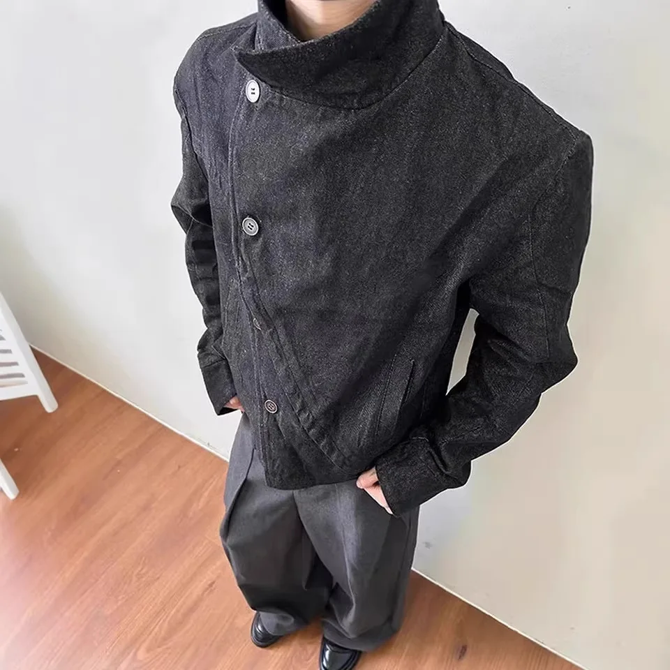 2026 Spring Personalized Design Y2k Retro Street Versatile Loose Cardigan Hoodie Men's and Women's Denim Jacket