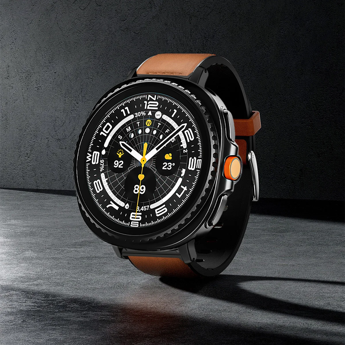 حزام جلدي لساعة سامسونج جالاكسي 8 40 مللي متر 44 مللي متر/8 كلاسيكي/الترا 2 حزام سوار لا فجوات سريعة تناسب حزام الساعات معصمه الأشرطة