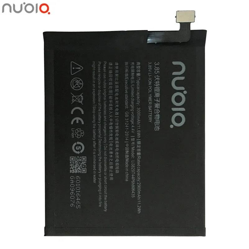 2024 New Battery For ZTE Nubia Z11 NX531J Li3829T44P6h806435 3000mAh High Quality Replacement Rechargeable Battery+Free Tools